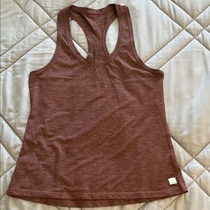 Vuori Maroon-Brown Lux Performance Racerback Tank Top